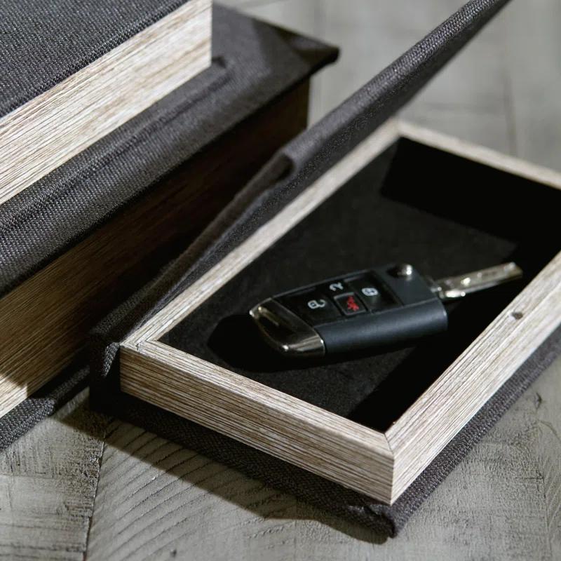 Kepir 3 Piece Fabric Book Box Set