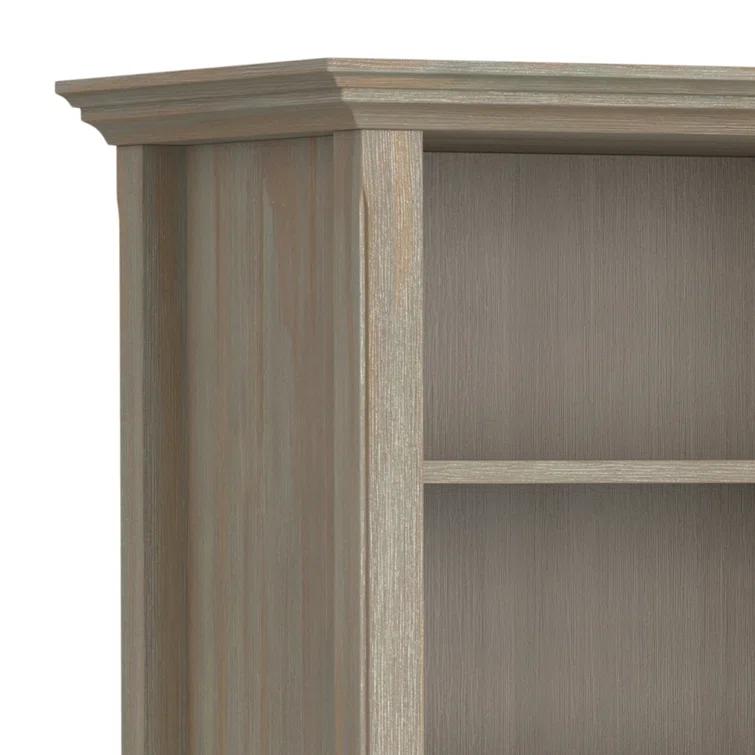 Simpli Home Amherst 44"W Solid Wood Multi Cube Bookcase with 8 Different Sized Storage Cubbies