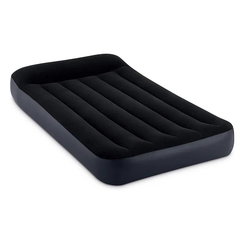 Intex Intex Dura Pillow Rest Classic Blow Up Mattress Air Bed with Built In Pump