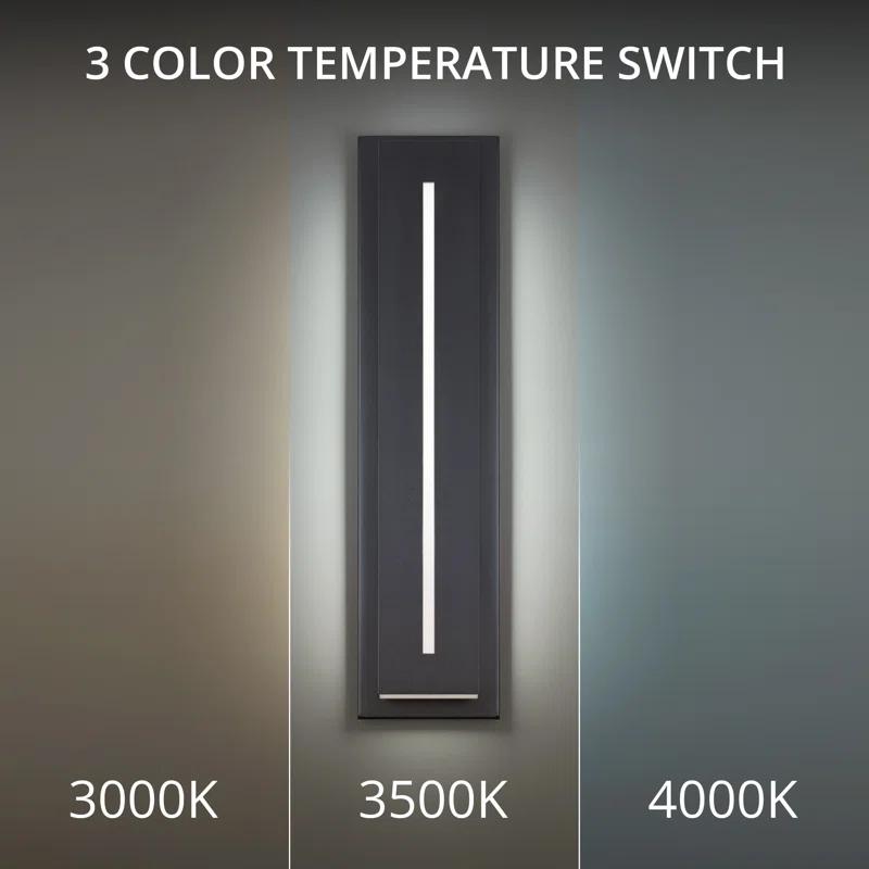 Midnight Single Light Outdoor Aluminum LED Wall Light