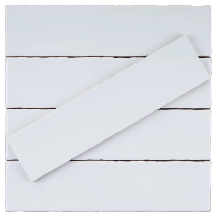 Supreme Tile Rustic 2.95 in. X 11.81 in. Polished Ceramic Subway Wall Tile