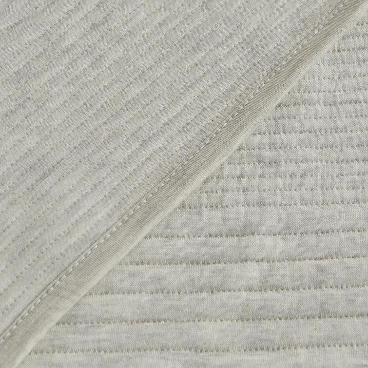 FreshFolds Jersey Cotton Blend Stitched Quilt Set with Shams