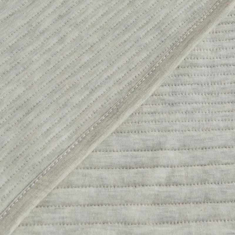 FreshFolds Jersey Cotton Blend Stitched Quilt Set with Shams