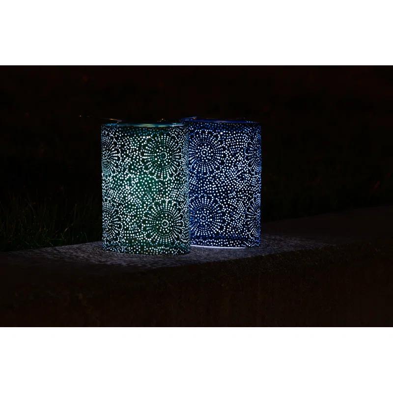 Soji Stella Cylinder Solar Outdoor Lanterns - Set of 2