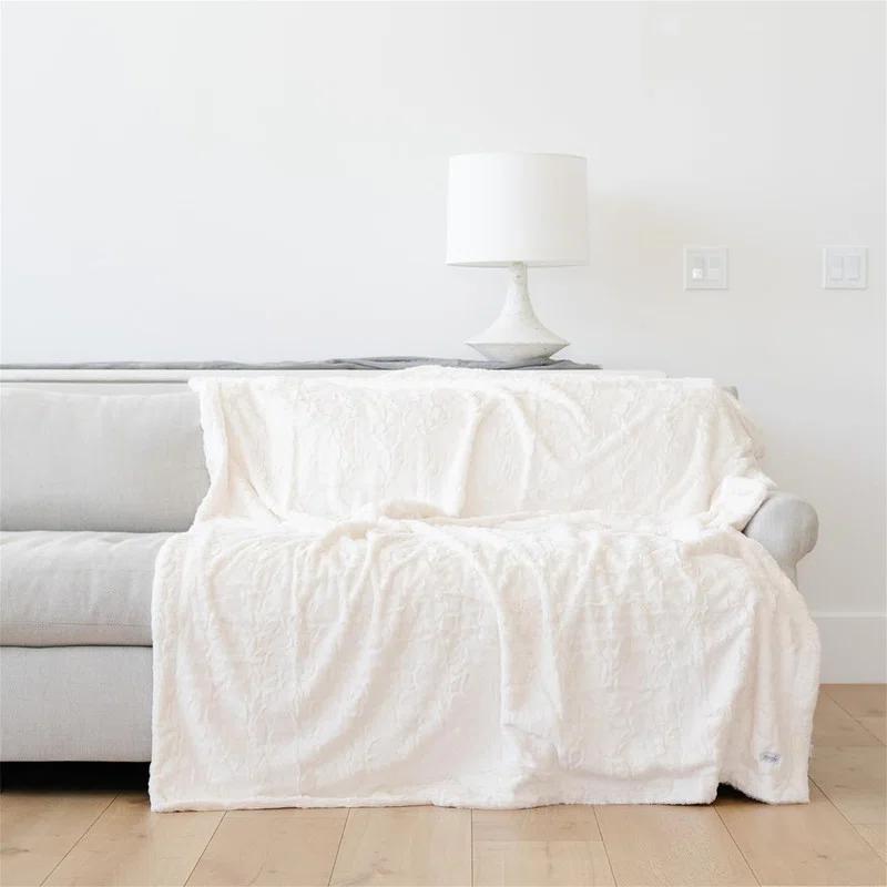 Graced Soft Luxuries Double Sided Faux Fur Throw Blanket, Multiple Colors