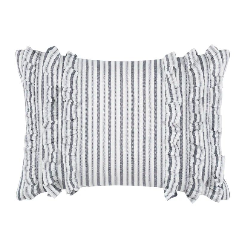 Laura Ashley Laura Ashley Annalise Floral Grey Cotton Bonus Comforter Set
