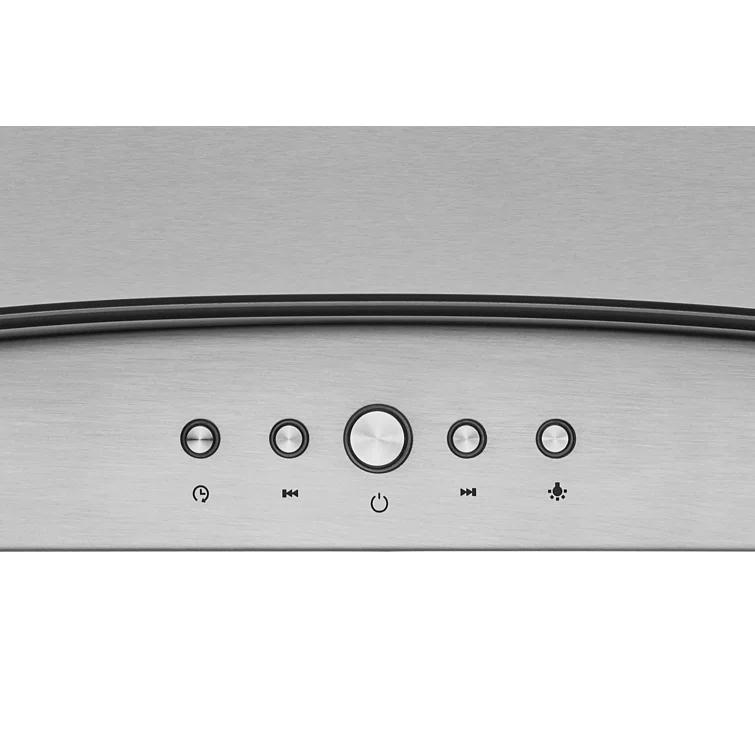 Hauslane Hauslane 30" Stainless Steel 600 CFM Convertible Island Range Hood with Baffle Filter IS-200SS-30