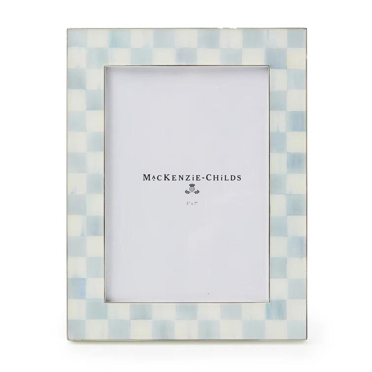 MacKenzie-Childs Sterling Check Plated 5"X7" Frame
