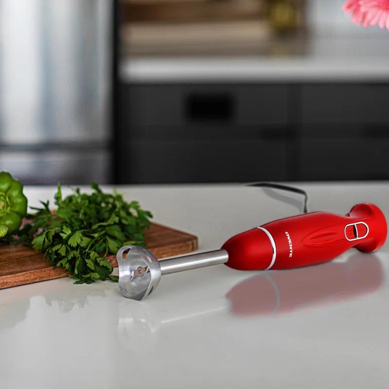 Ovente OVENTE Electric Immersion Hand Blender 300 Watt 2 Mixing Speed