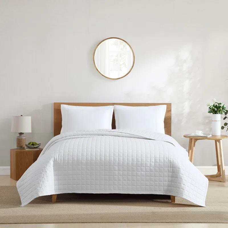 Jennifer Adams Home Lux California Square Geometric Quilted Blanket