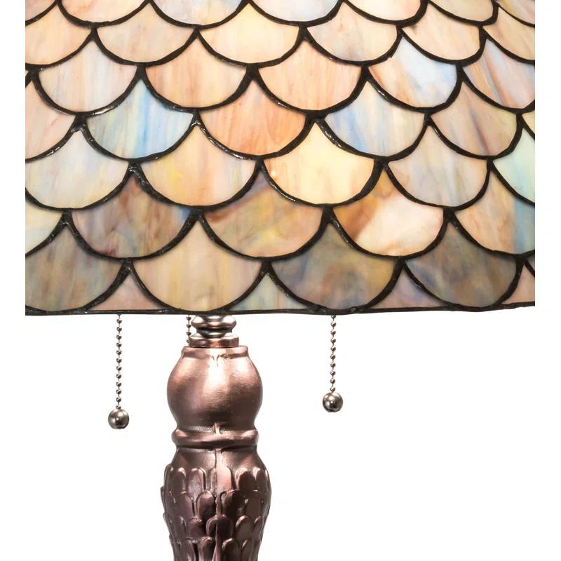 Meyda Tiffany & Stained Glass Metal Table Lamp