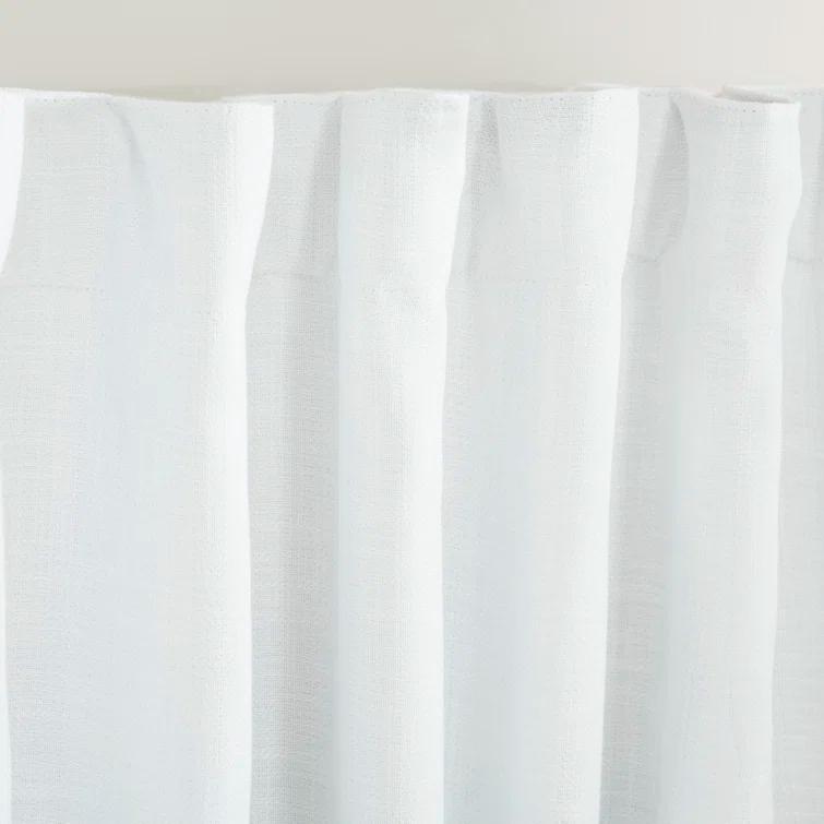 Linen Herringbone Blackout Polyester Curtain
