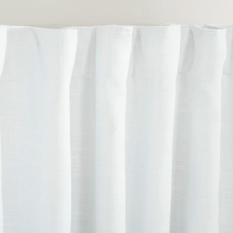 Linen Herringbone Blackout Polyester Curtain
