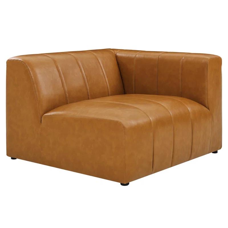Modway Bartlett Vegan Leather Vegan Leather 4-Piece Sectional Sofa by Modway