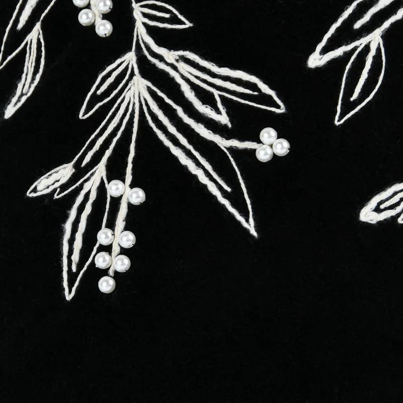 HGTV Home Collection Embroidered Cotton Reversible Throw Pillow