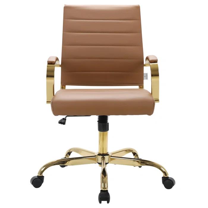Everly Quinn Naudain Leather Office Conference Chair Modern Executive Meeting Room Chairs