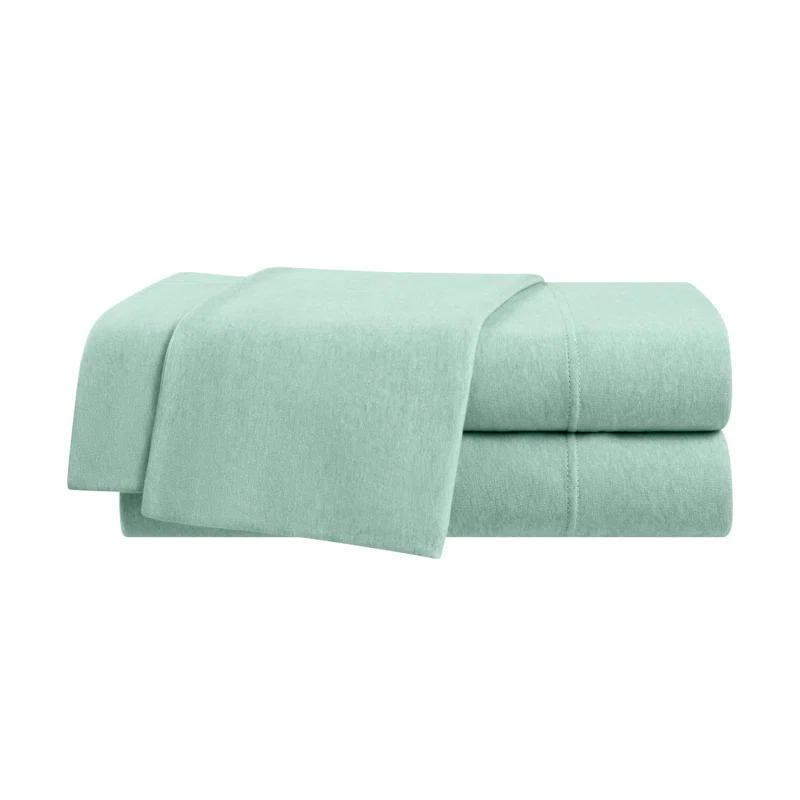 Vellux Vellux Solid Jersey Knit Sheets - Cotton Blend, Deep Pocket, Ultra Soft
