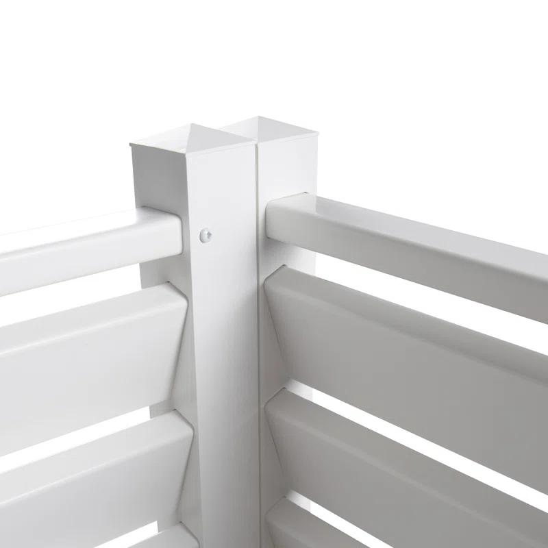 Dovelina 48 in. H x 48 in. W (2 Panels) Blinds Vinyl Privacy Fence Panel