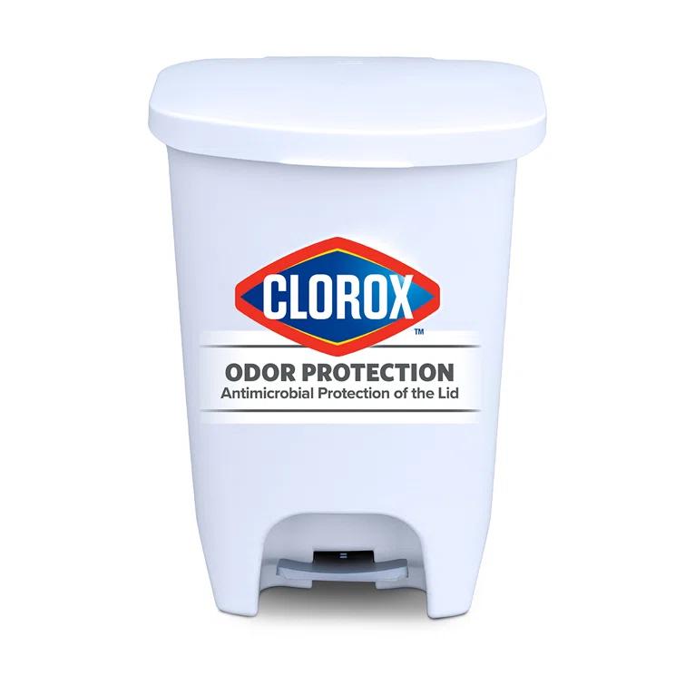 GLAD™ GLAD™ White Plastic Step Trash Can