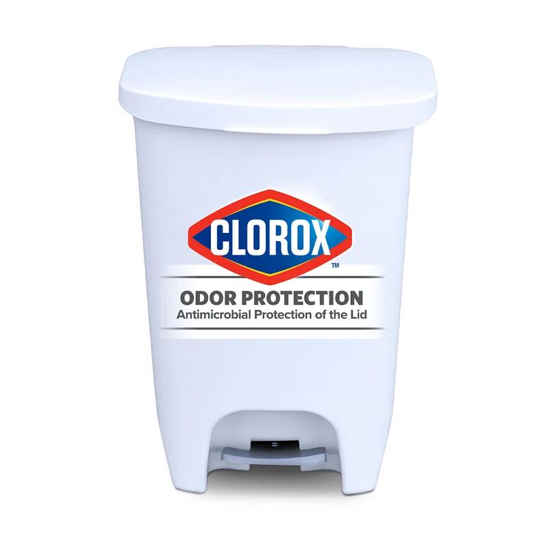 GLAD™ GLAD™ White Plastic Step Trash Can