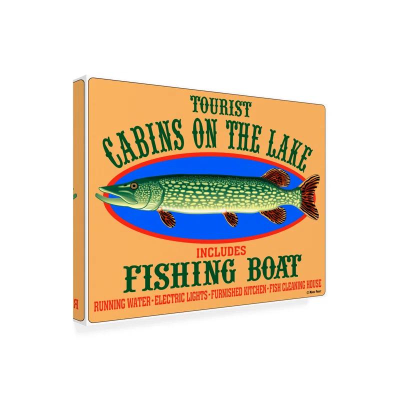 Loon Peak® " Tourist Cabins On The Lake " by Mark Frost