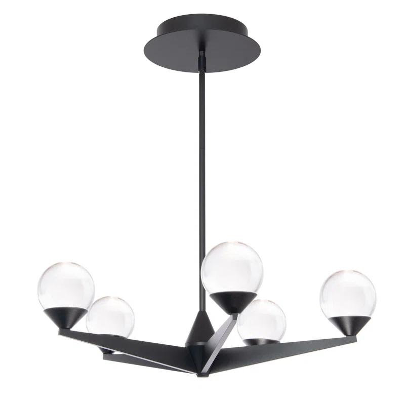 Modern Forms Double Bubble 5 - Light Dimmable LED Globe Chandelier