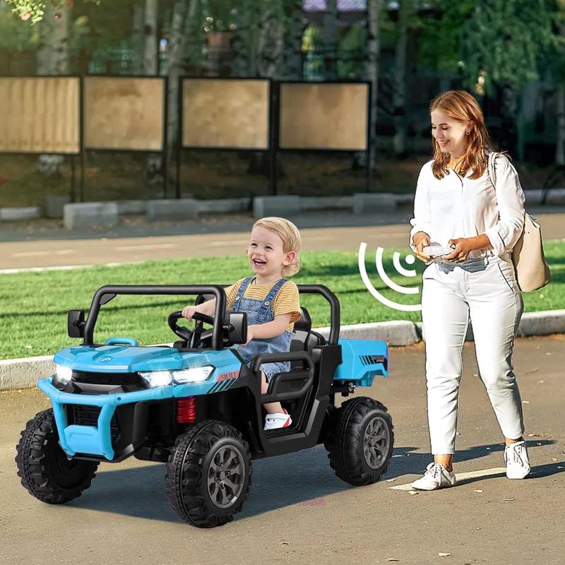 Himimi Delia Himimi 24 Voltage  Ride On Dump Truck, 2 Seater Kids UTV with Electric Dump Bed, Remote Control