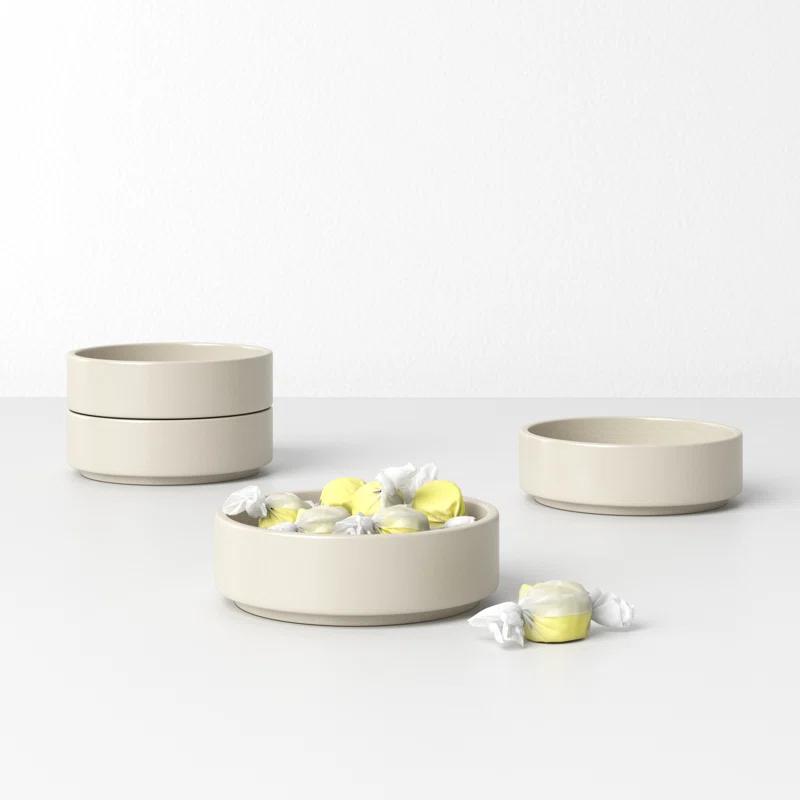 Blomus PILAR Stoneware 3.8 oz. Dessert Bowl (Set of 4)