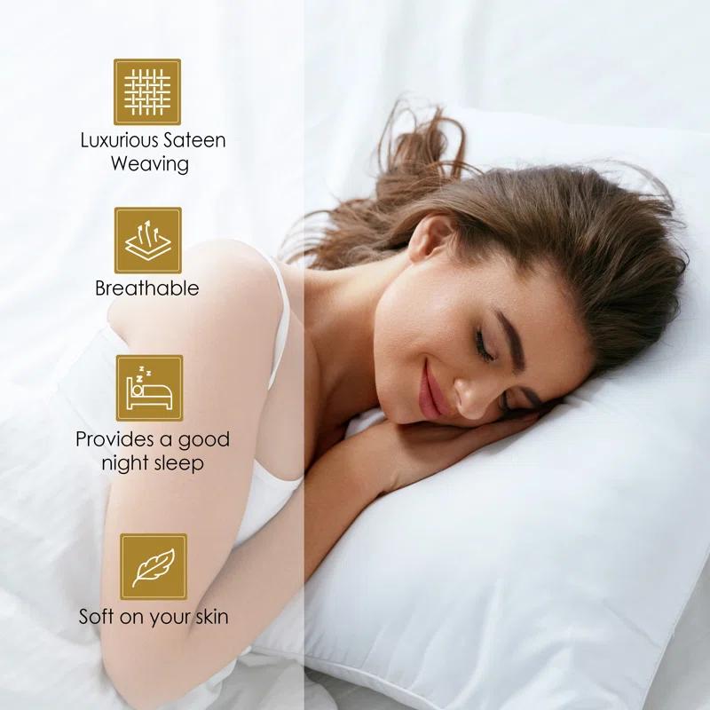 Superior Luxury 1000 Thread Count Certified Egyptian Cotton Solid Extra Deep Pocket 4 Piece Bed Sheet Set