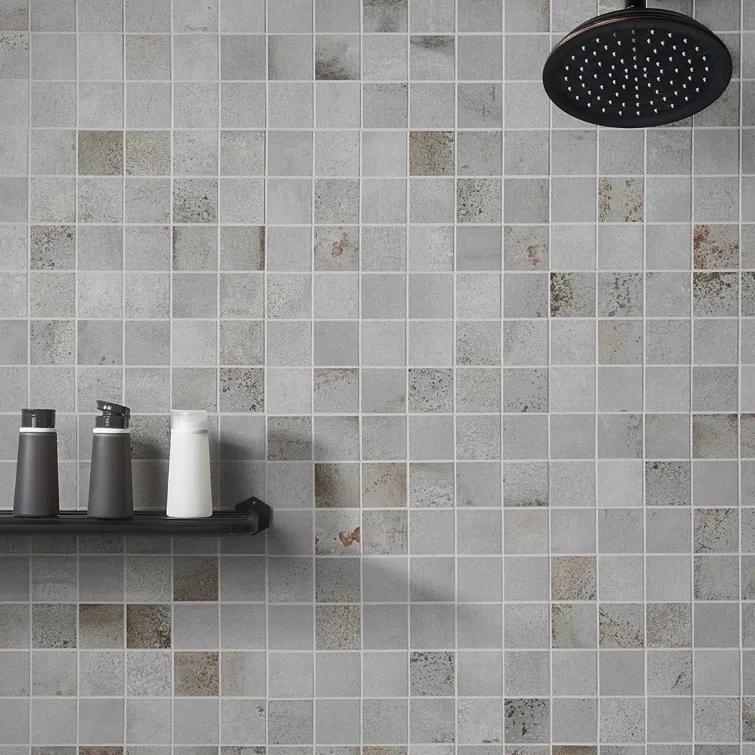 Angela Harris Fuller 11.81 in. x 11.81 in. Matte Porcelain Floor and Wall Mosaic Tile