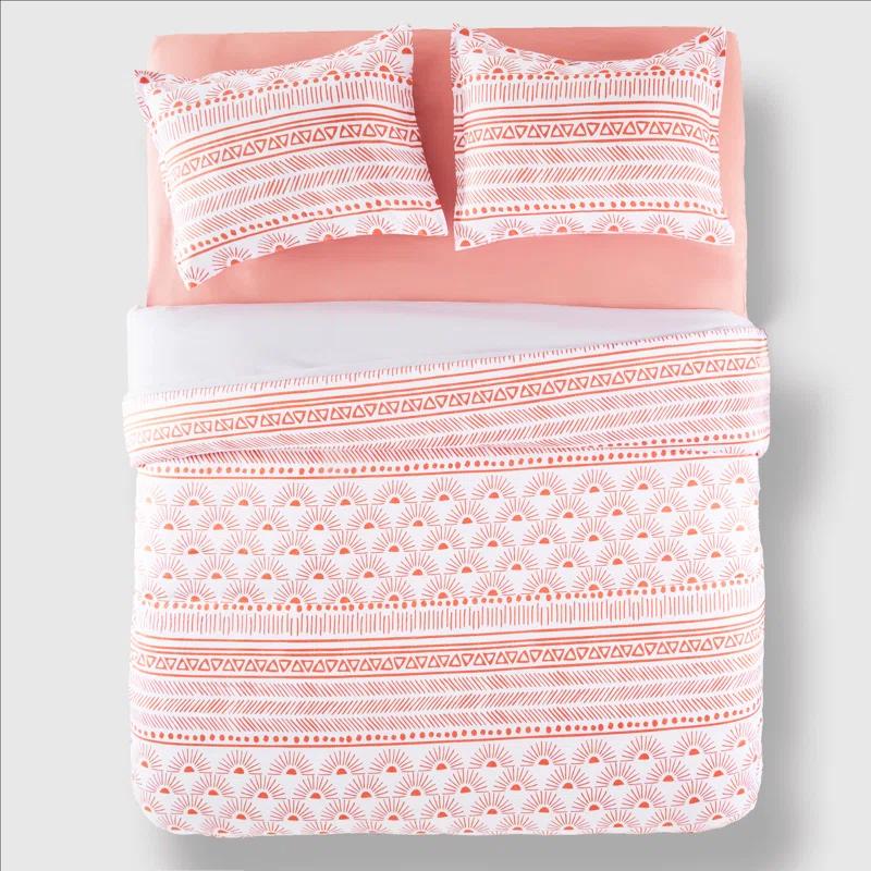 Sleep Zone Geometric Shapes Duvet Cover Set