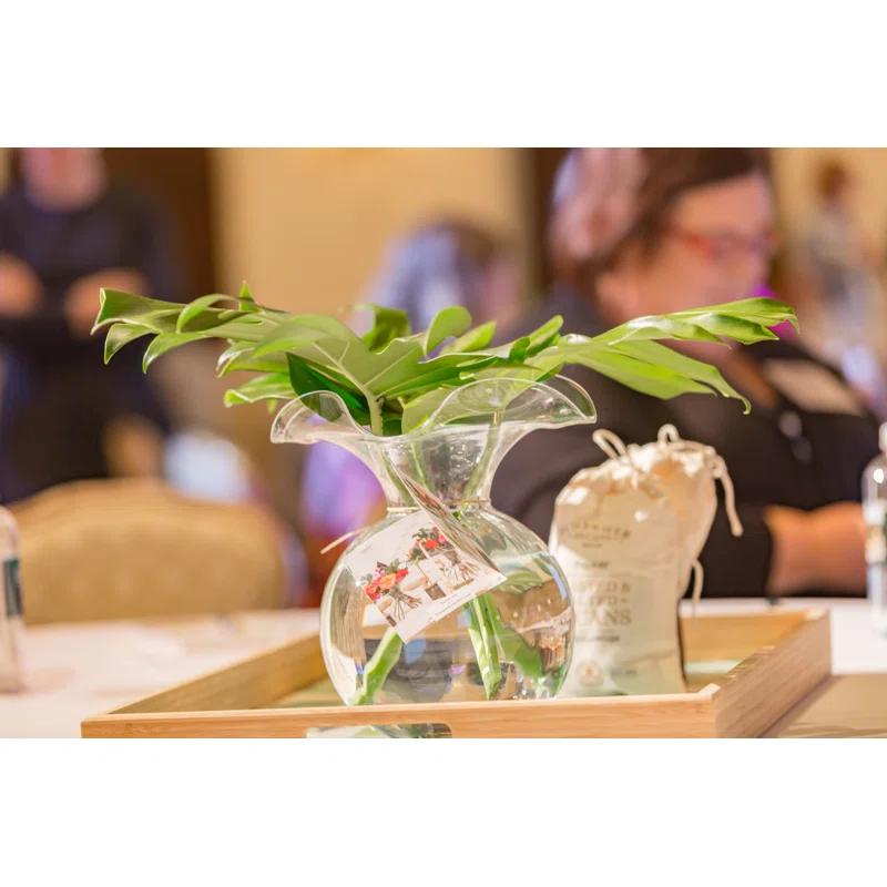 VIETRI Hibiscus Handmade Glass Table Vase