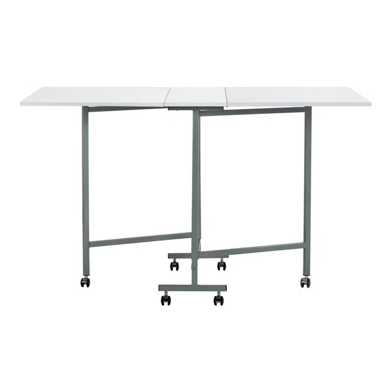 Sew Ready 58.75'' x 36.5'' Foldable Craft Table with Wheels