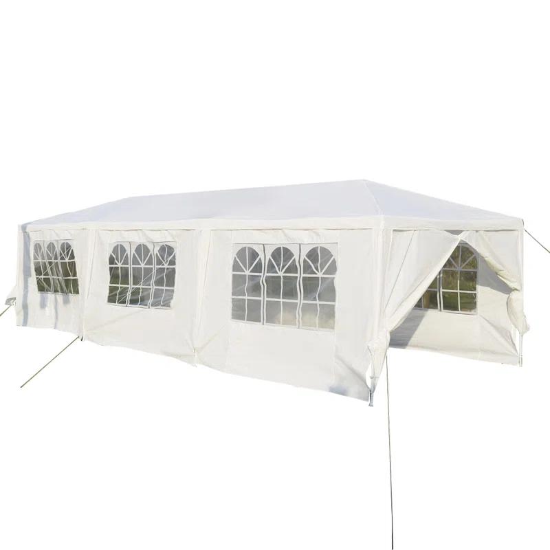 Costway 30 Ft. W x 10 Ft. D Steel Party Tent Canopy