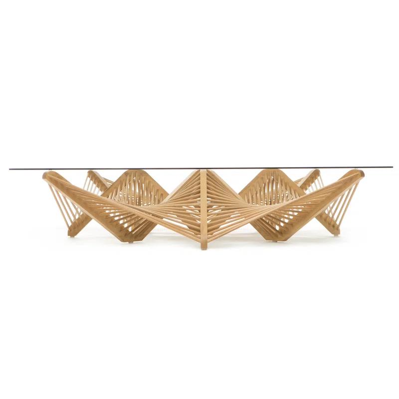 Oggetti Geo Glass Top Coffee Table