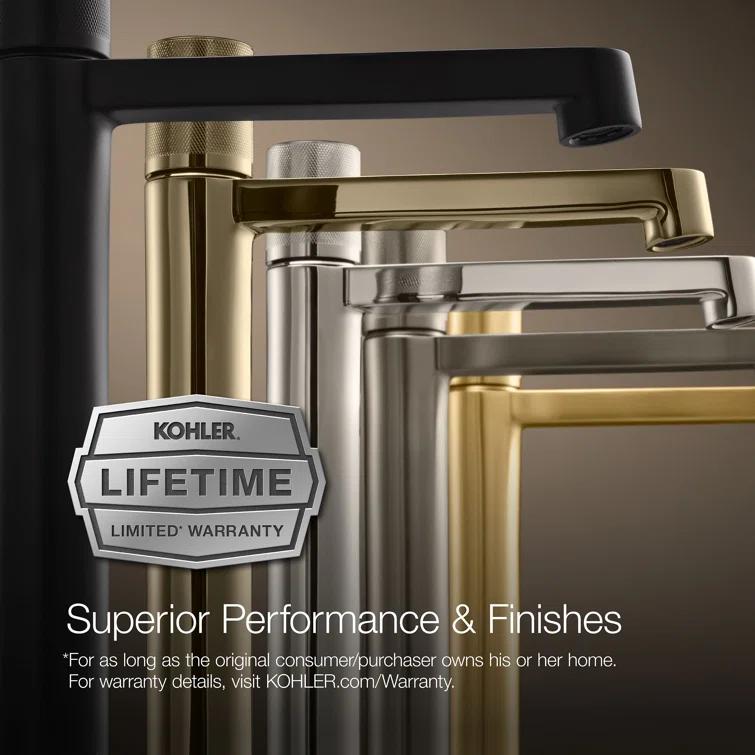 Purist® Widespread Bathroom Sink Faucet with Low Cross Handles and Low Spout