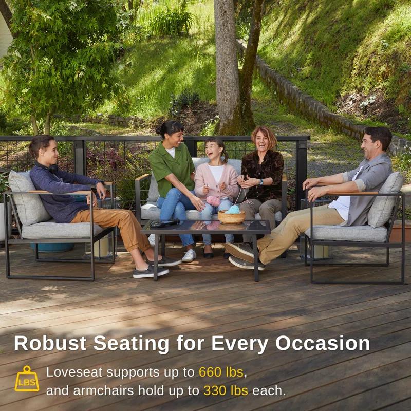 EAST OAK 4-piece sofa set