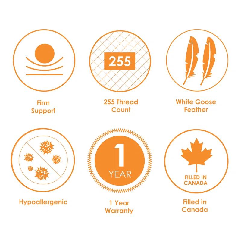 Canadian Down & Feather Company White Goose Feather Pillow