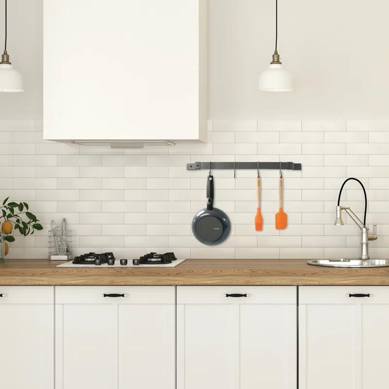 Range Kleen Steel Straight Wall Mounted Pot Rack