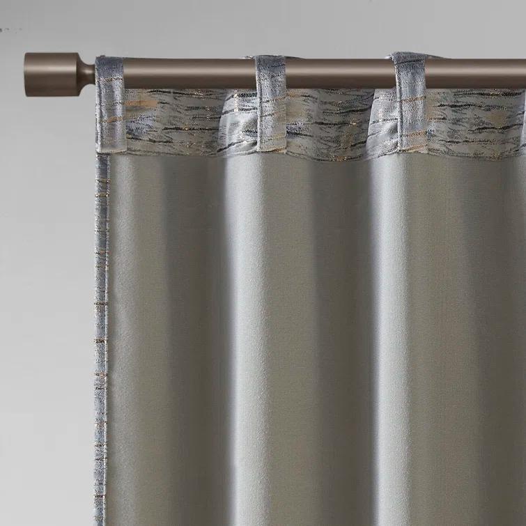 510 Design Colt Room Darkening Poly Velvet Rod Pocket/Back Tab Curtain Panel Pair & Reviews | Wayfair