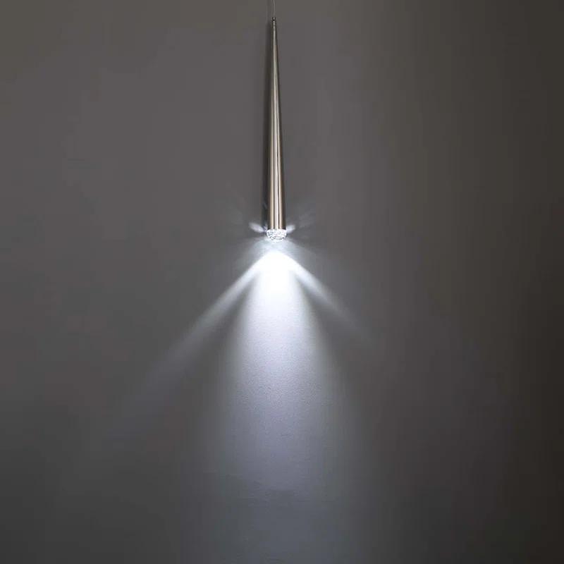 Modern Forms Cascade Dimmable LED Pendant with Clear Crystal Shade