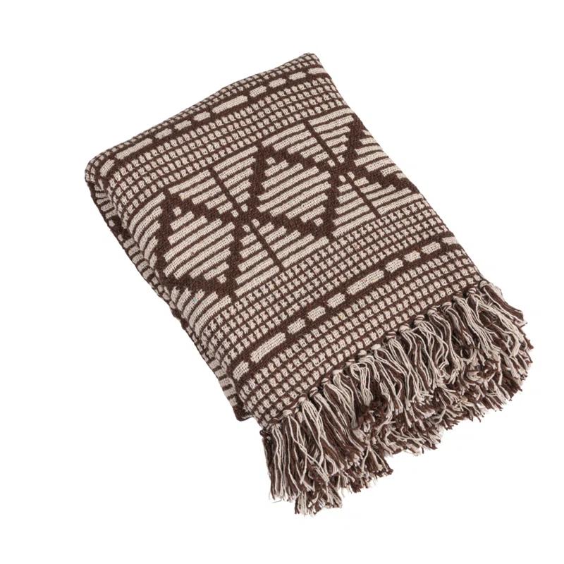Bloomingville Hand Woven Throw Blanket