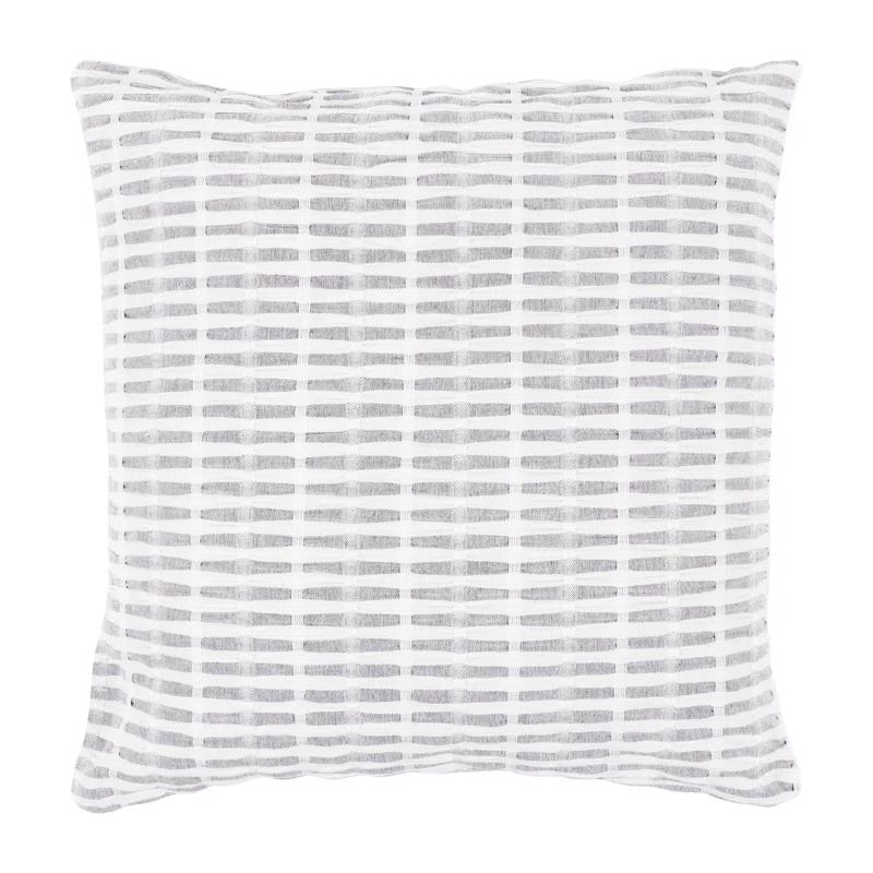 KAF Home Pleated Please Striped Cotton Pillow Cover (Set of 2)