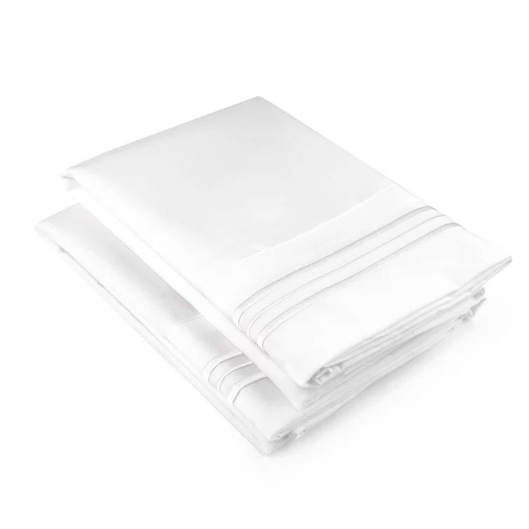 CGK Linens Hotel Quality Microfiber Pillowcase Covers (Set of 2)