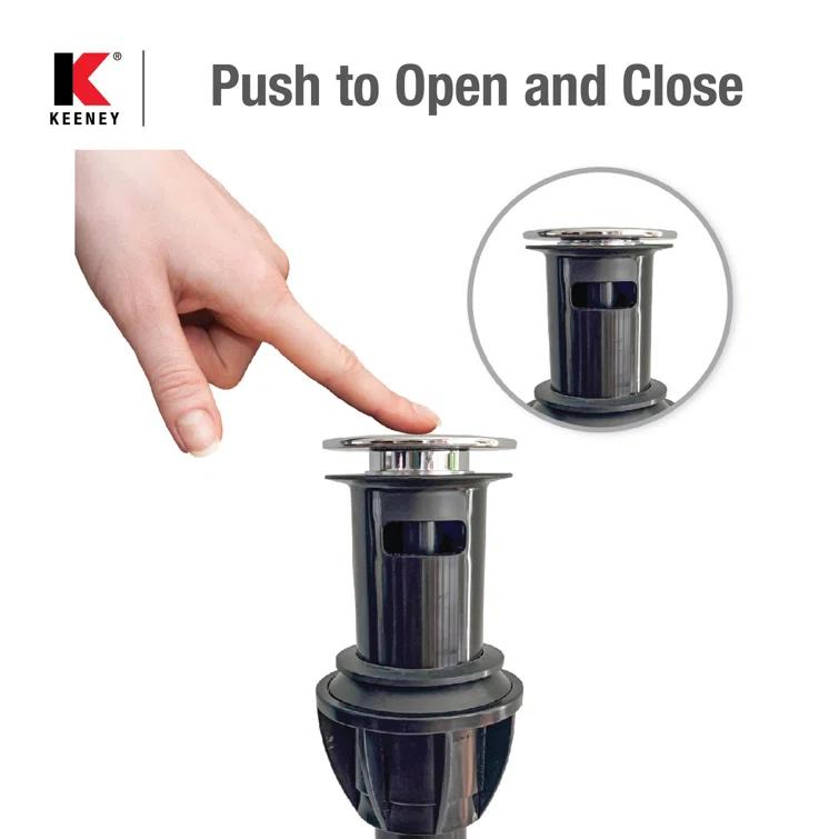 Keeney 4.63'' W Pop-Up Yes K820-72BN