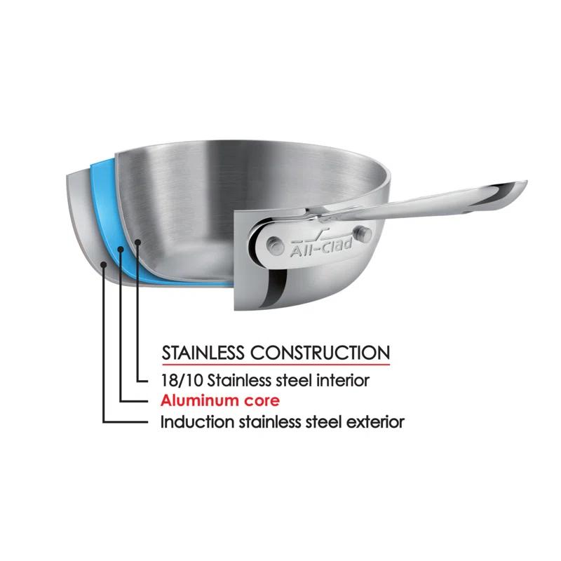 All-Clad ® d3 Stainless 12" Fry Pan with Lid
