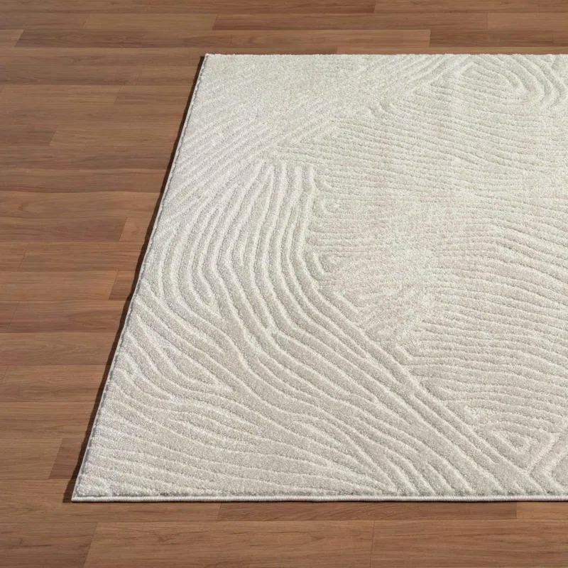Luxe Weavers Abstract Wave Area Rug