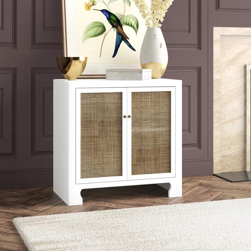 Worlds Away Alden Solid Wood Accent Cabinet