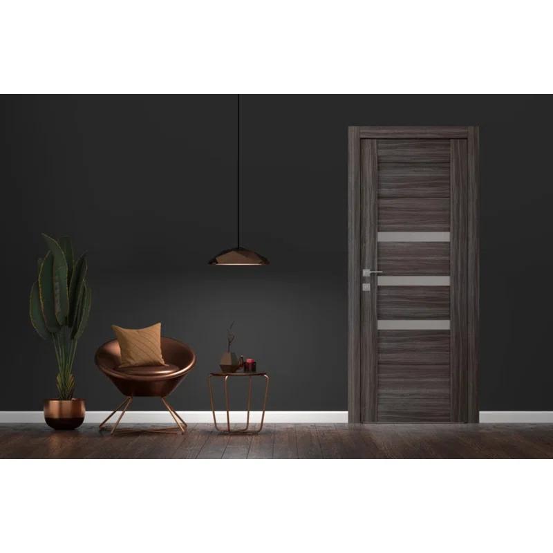 Belldinni Dora DIY-FRIENDLY Paneled Prefinished Wood and Glass Composite Single Prehung Door