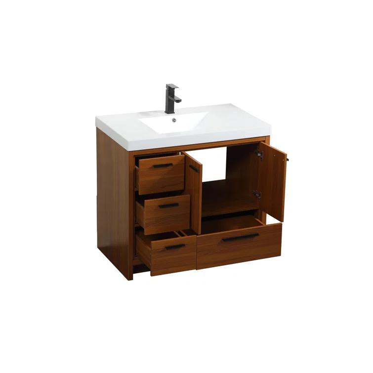Mercury Row® Southmead 36'' Single Bathroom Vanity with Resin Top